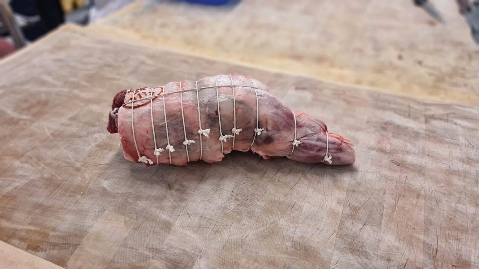 Whole boned and rolled leg lamb
