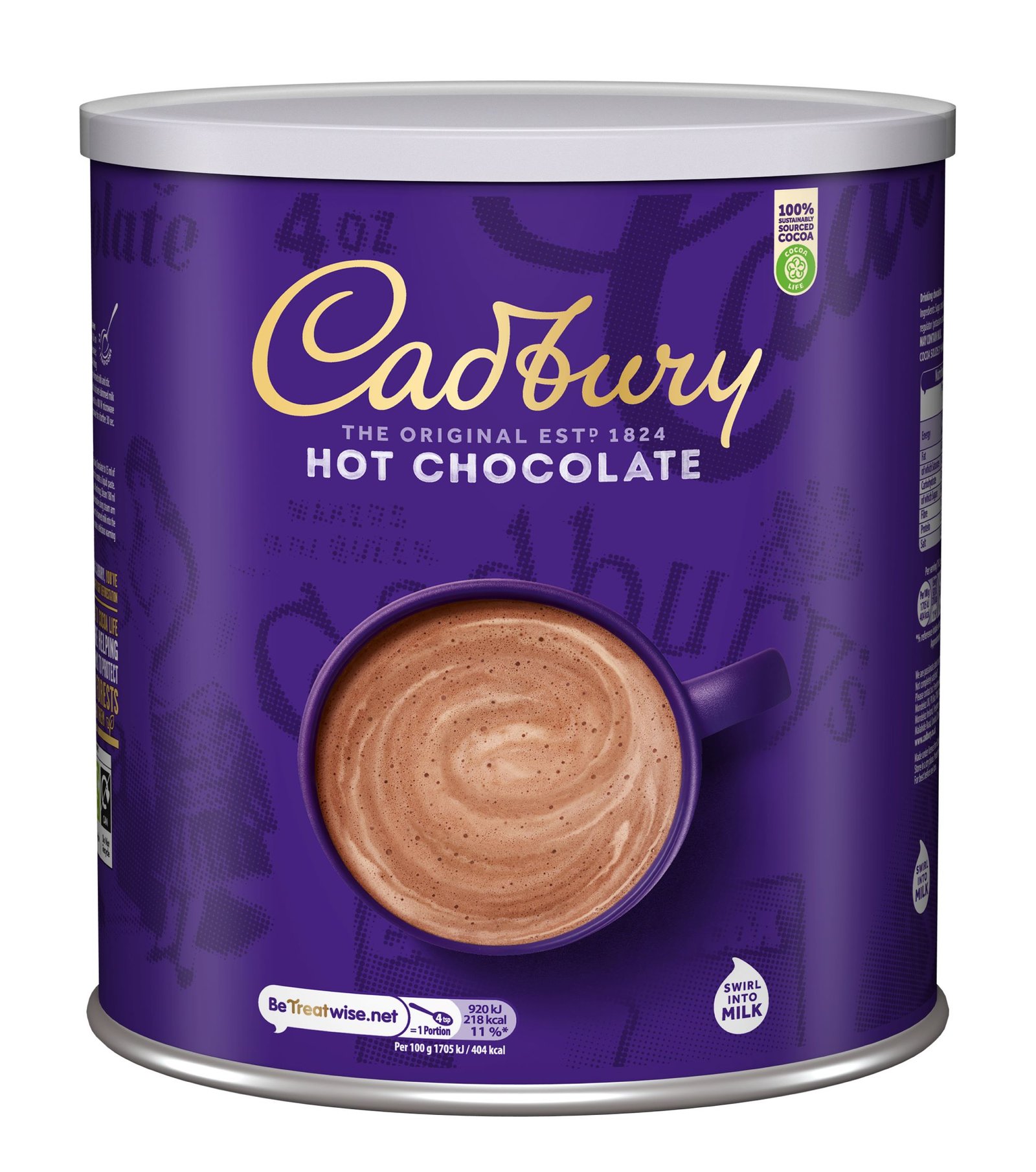 Cadbury Drinking Chocolate (Add Milk) - 6x2kg
