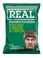 Real Strong Cheese & Onion Crisps - 48x35g