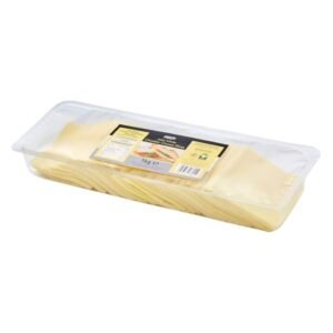 Country Range Mild White Cheddar Cheese Slices - 1kg