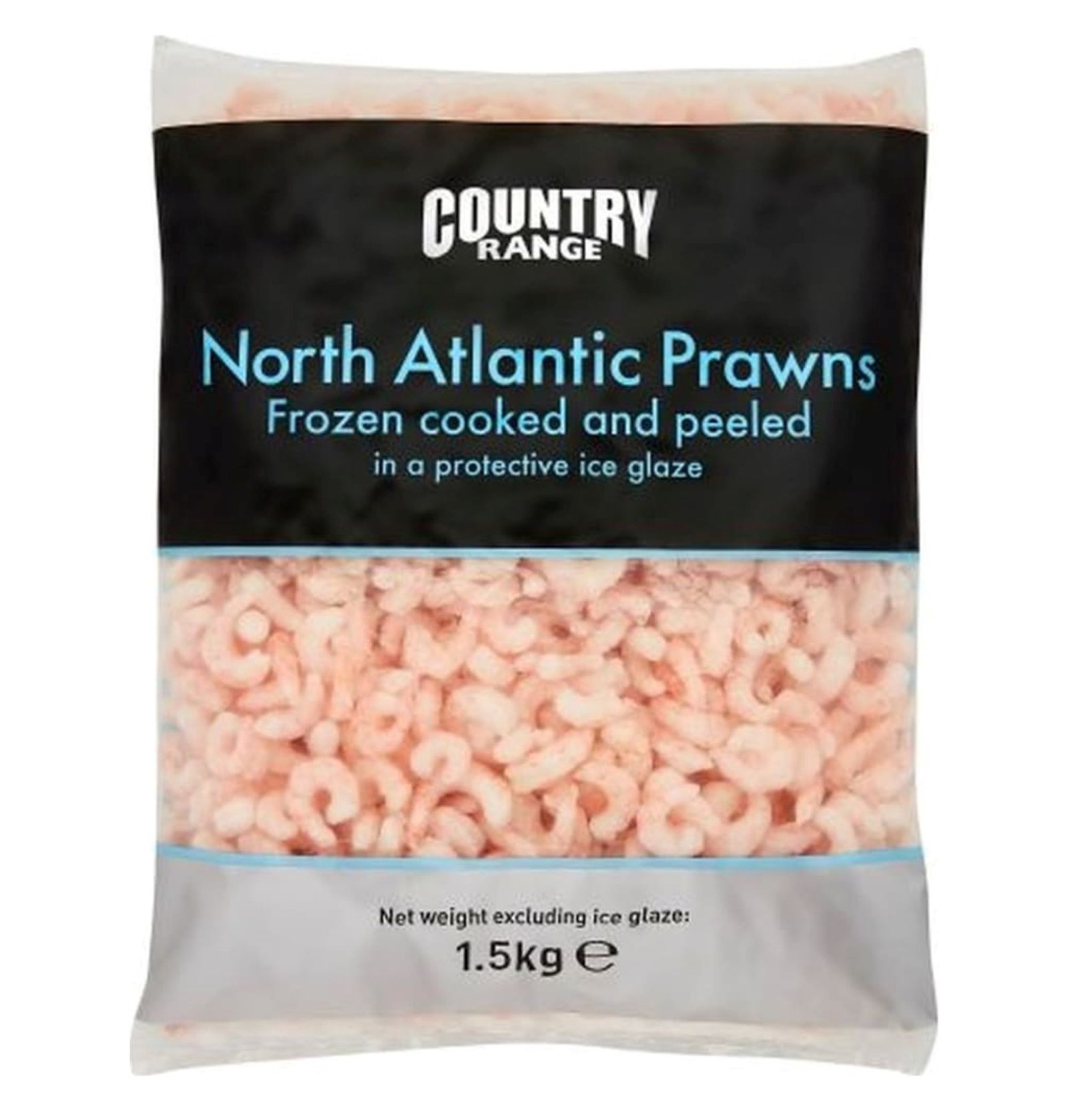 Country Range North Atlantic Prawns 150/250 - 1.5kg