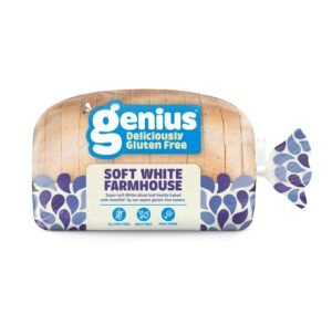 Genius Gluten Free Sliced Soft White Farmhouse Loaf Bread - 6x430g