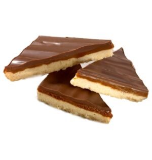 Handmade Caramel Shortcake Traybake Pre-Cut - 12ptn